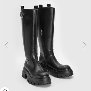 Urban Revivo - PLATFORM FAUX LEATHER BOOTS